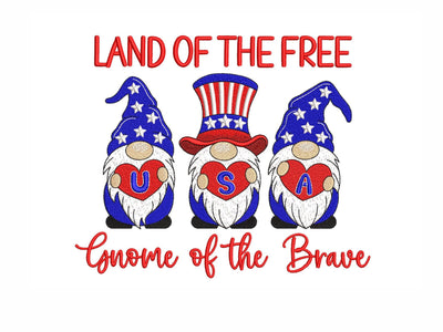 American Gnomes Embroidery Design, 4th July Gnomes Embroidery Design, Patriotic Independence Day Embroidery File, 3 sizes, Instant Download Embroidery/Applique DESIGNS Nino Nadaraia 
