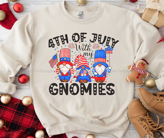 American Gnomies Png File, Patriotic Gnome PNG, 4th of July PNG, Independence Day PNG, Patriotic Sublimation Design Sublimation ToriDesigns 