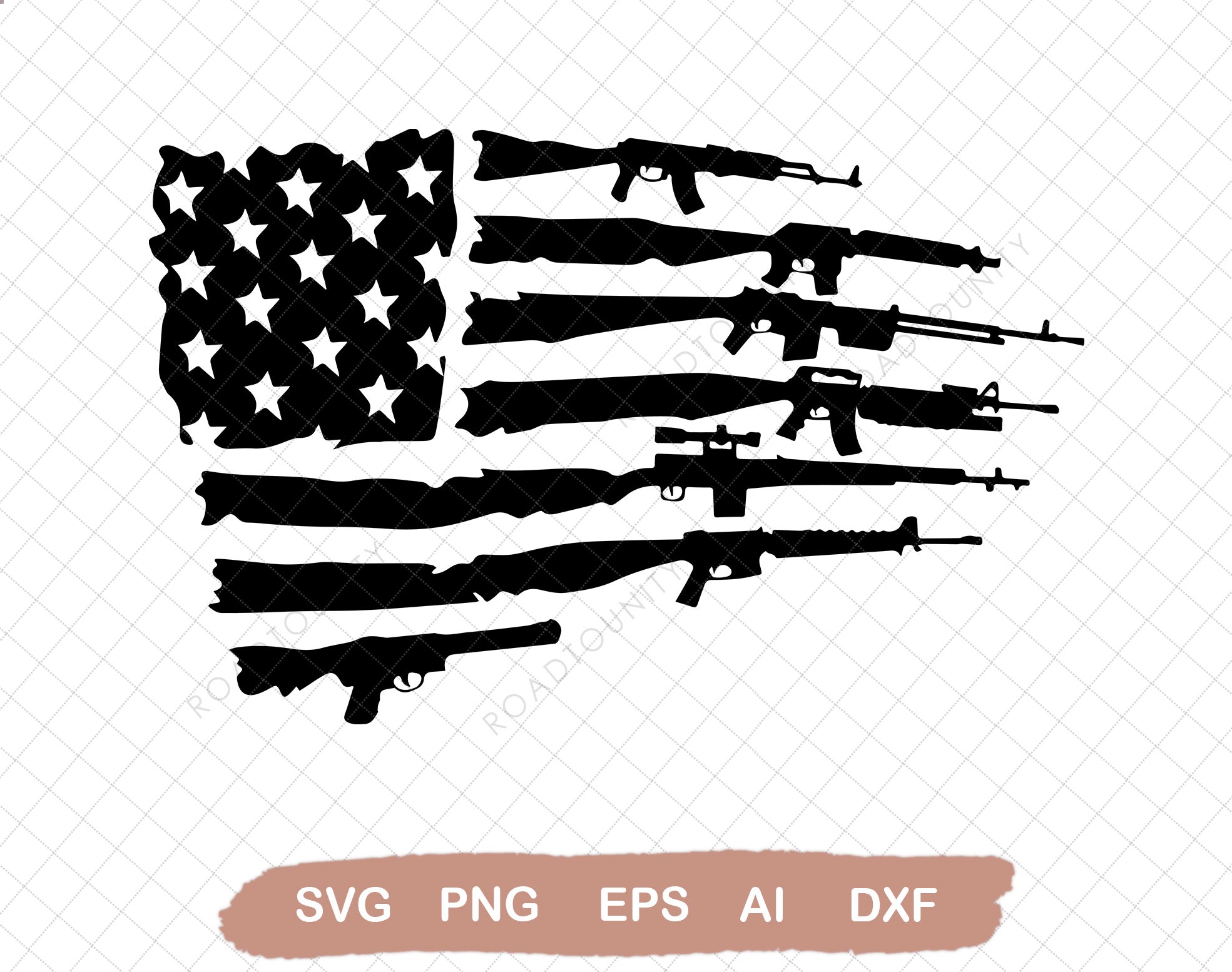 American Gun Flag svg, Rifle flag svg, Guns svg, 2nd Amendment svg ...