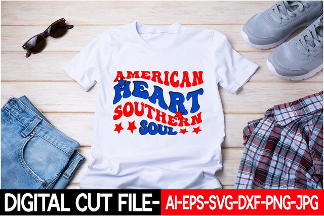 American Heart Southern Soul Retro Svg SVG Blessedprint 