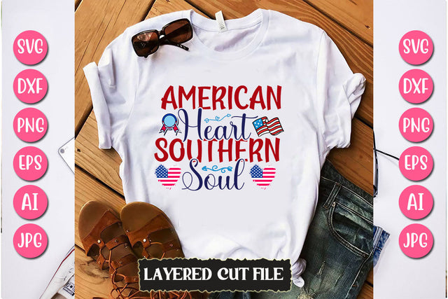 American Heart Southern Soul SVG Cut File SVG Newmockups 