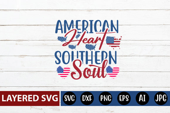 American Heart southern soul SVG cute file - So Fontsy