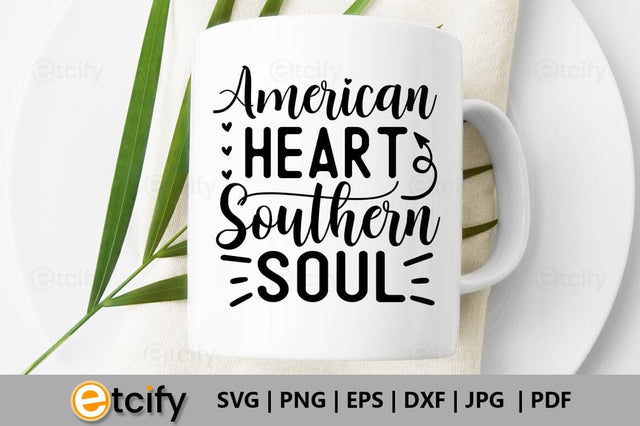 American heart southern soul SVG SVG etcify 