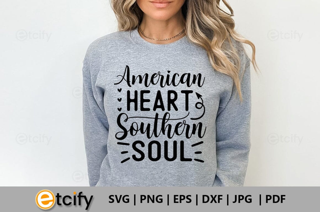 American heart southern soul SVG - So Fontsy