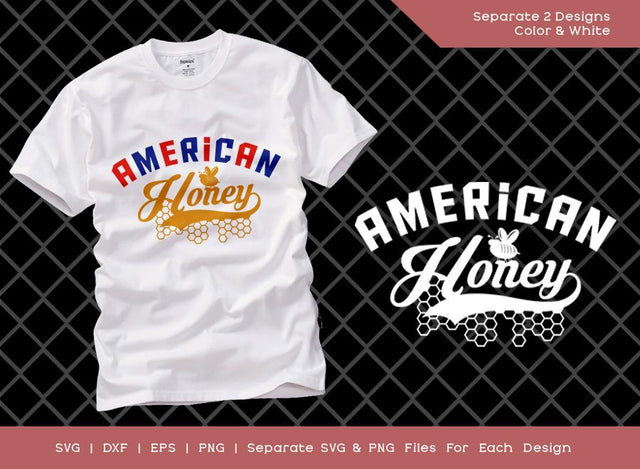 American Honey SVG Cut File | Independence Day Svg | American Girl T-shirt Design SVG ETC Craft 