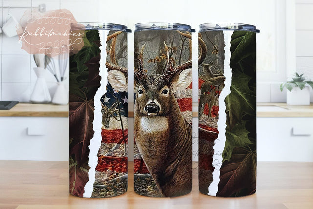 American Hunting Rules Tumbler 2 File Png,20oz Skinny Tumbler,Deer Hunting Distressed American Flag,Hunting Tumbler Png,Tumbler Png Sublimation Rabbitmakies 