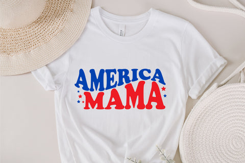 American Mama 4th Of July, Retro USA, American Mama, Fourth Of July Sublimation Design, boho mama png, retro 4th of July, digital download SVG Fauz 