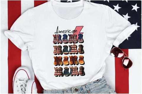 American Mama 4th of July Sublimation Sublimation Jagonath Roy 