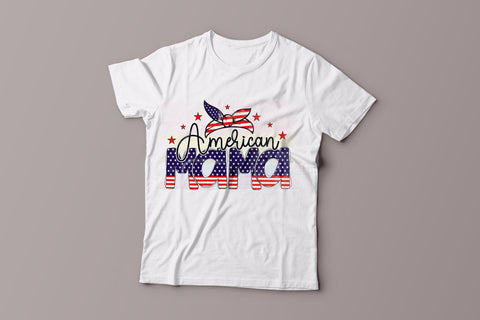 American Mama - Patriotic Sublimation Design Sublimation CraftLabSVG 