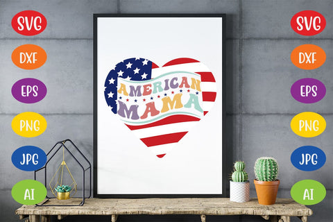 American Mama Retro SVG SVG MStudio 