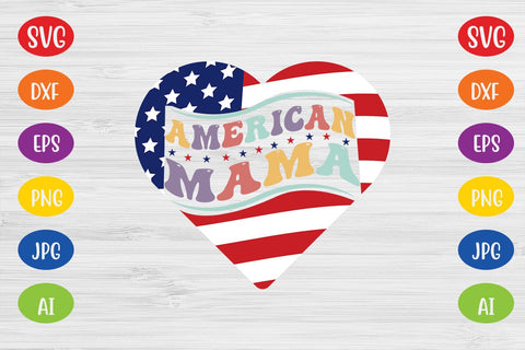 American Mama Retro SVG SVG MStudio 
