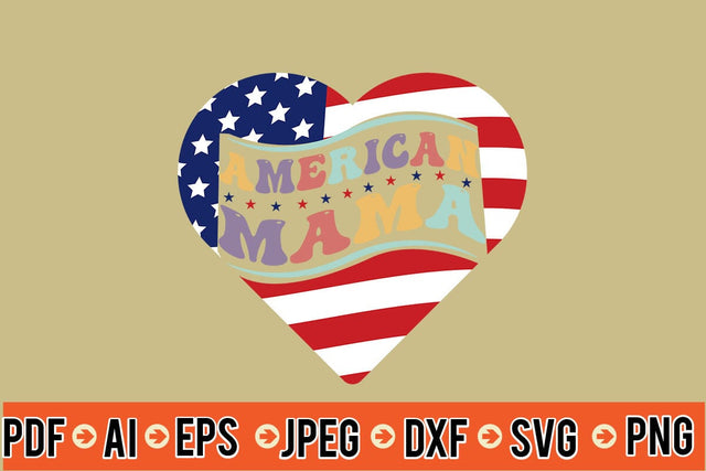 American Mama Retro SVG SVG MStudio 