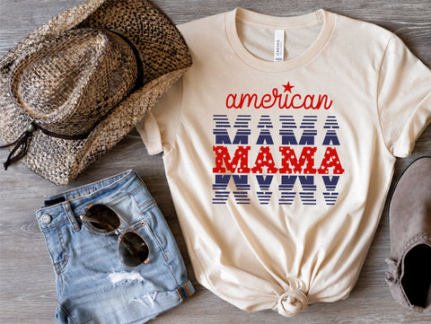 American Mama SVG PNG, 4th of july Svg Cut File SVG TonisArtStudio 
