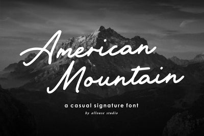 American Mountain Font Allouse.Studio 