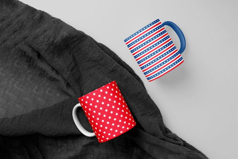 American Patriotic Digital Paper. Independence Day Seamless Pattern Digital Pattern LaBelezoka 