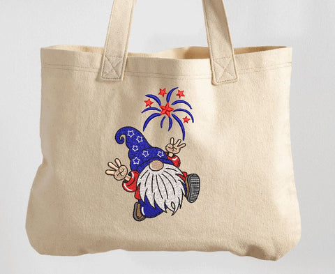 American Patriotic Gnome Machine Embroidery Design Embroidery/Applique DESIGNS Canada Embroidery 