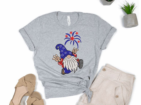 American Patriotic Gnome Machine Embroidery Design Embroidery/Applique DESIGNS Canada Embroidery 