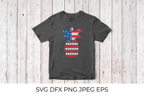 American patriotic pineapple. USA Independence Day SVG SVG LaBelezoka 