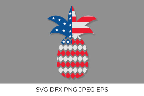 American patriotic pineapple. USA Independence Day SVG SVG LaBelezoka 