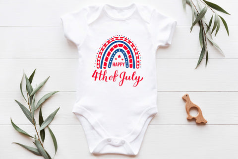 American patriotic rainbow. Happy 4th of July SVG SVG LaBelezoka 