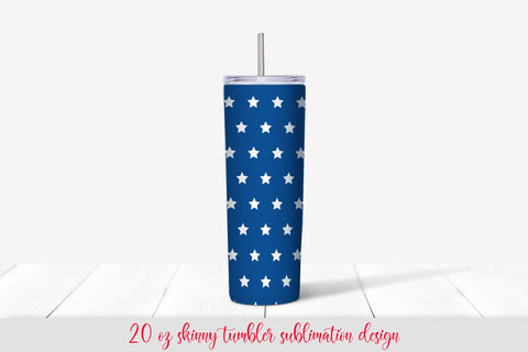 American Patriotic Skinny Tumbler Wrap Sublimation Vera Fedorova 
