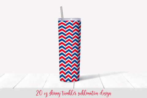 American Patriotic Skinny Tumbler Wrap Sublimation Vera Fedorova 