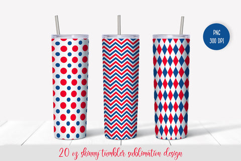 American Patriotic Tumbler Sublimation Design Sublimation Vera Fedorova 