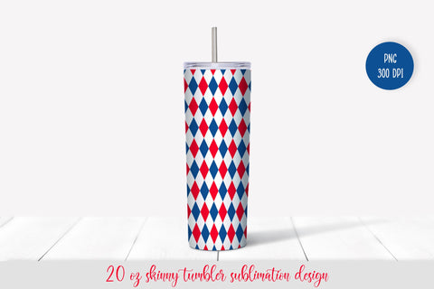 American Patriotic Tumbler Sublimation Design Sublimation Vera Fedorova 