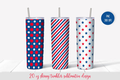 American Patriotic Tumbler Sublimation Wrap Sublimation Vera Fedorova 