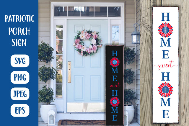 American Patriotic Welcome Home Porch Sign. 4th of July SVG SVG LaBelezoka 