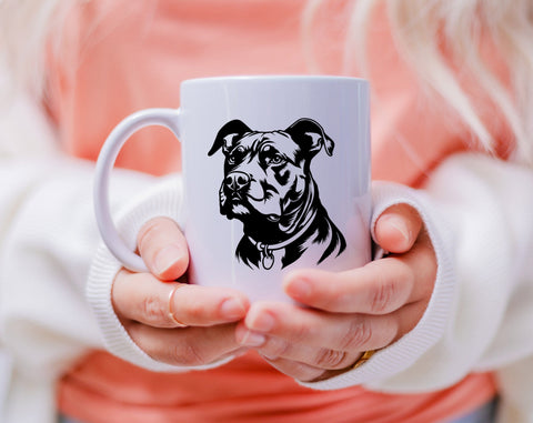 American Pit Bull SVG, American Pit Bull Clipart, American Pit Bull Cut File For Cricut, Silhouette SVG HappyDesignStudio 