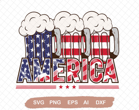 AmeriCan PNG/4th of July PNG/Independence Day SVG DiamondDesign 
