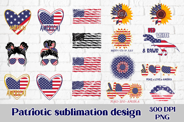 American sublimation | 4th of july sublimation bundle Sublimation Svetana Studio 