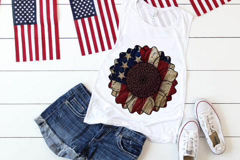 American Sunflower Sublimation Bundle Sublimation Rupkotha 