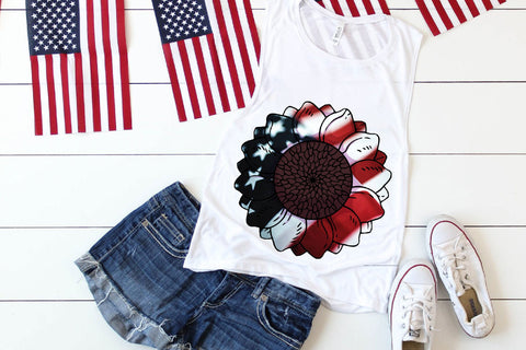 American Sunflower Sublimation Sublimation Rupkotha 