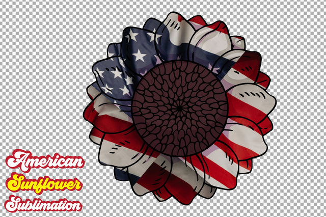 American Sunflower Sublimation Sublimation Rupkotha 