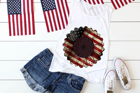 American Sunflower Sublimation Sublimation Rupkotha 