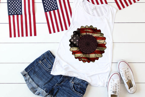 American Sunflower Sublimation Sublimation Rupkotha 