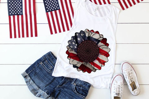 American Sunflower Sublimation Sublimation Rupkotha 