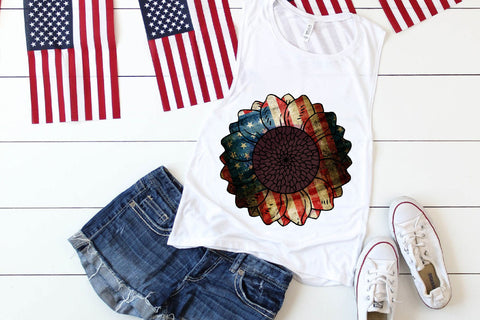 American Sunflower Sublimation Sublimation Rupkotha 