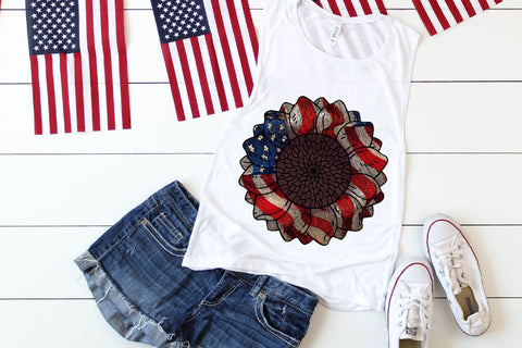 American Sunflower Sublimation Sublimation Rupkotha 