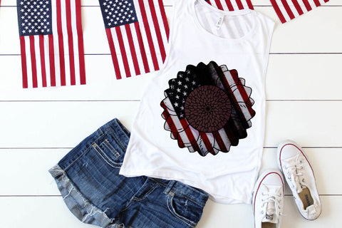 American Sunflower Sublimation Sublimation Rupkotha 