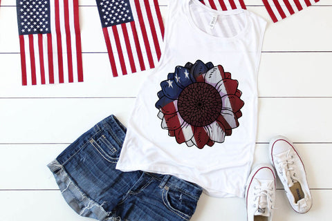 American Sunflower Sublimation Sublimation Rupkotha 