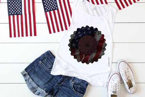 American Sunflower Sublimation Sublimation Rupkotha 