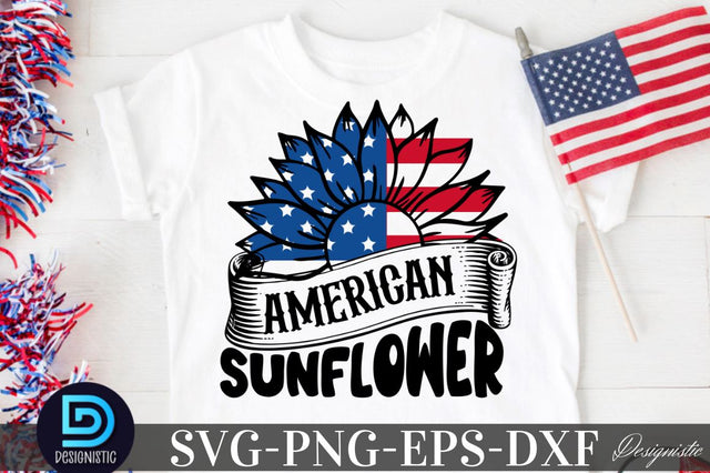 American sunflower, Sunflower 4th July SVG SVG DESIGNISTIC 