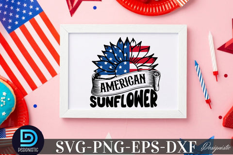 American sunflower, Sunflower 4th July SVG SVG DESIGNISTIC 
