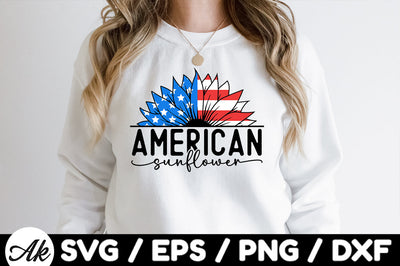 American sunflower svg SVG akazaddesign 