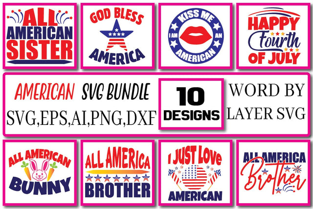 American SVG Bundle Vol . 4 SVG Craftlabsvg24 