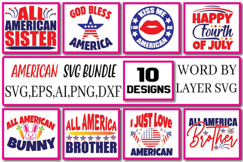 American SVG Bundle Vol . 4 SVG Craftlabsvg24 