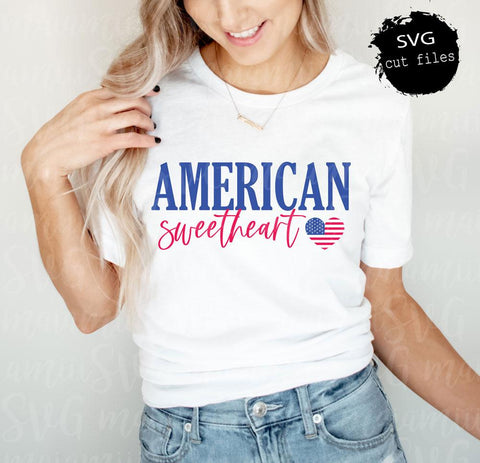 American Sweetheart Svg, Independence Day Svg, Memorial Day Svg, Patriotic Svg, Merica Svg SVG MaiamiiiSVG 